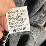 Charcoal Gray Black Acid Wash Button Photo 6