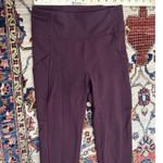 Lululemon  Dark Red Invigorate High Rise 25" Inseam Tight Leggings Size 4 Photo 2