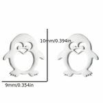 Black Penguin Stud Earrings – Cute, Fun, Stainless Steel for All Ages! NWT Photo 3
