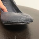 Tory Burch  Eddie Navy Blue Leather Ballet Flats 6 M Folding Elastic Rim *No box* Photo 7