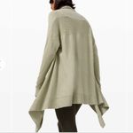 Lululemon  Cashlu Knit Wrap Cardigan Heathered Rosemary Green Photo 1