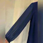 EXPRESS Women’s Blue Long Sleeve  Dress Photo 1