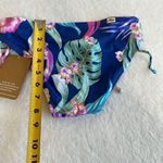 Hobie Blue Floral Side Tie Hipster Bikini Bottoms XS NEW Photo 7