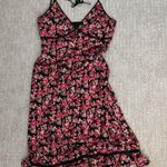 EXPRESS Vintage 100% silk Halter Floral Midi Slip Dress ditsy pink purple 90s Photo 0