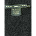 Ralph Lauren VTG Sport Sweater Women M Oversized Cable Knit Boat Neck Wool Blend Photo 6