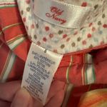 Old Navy  Striped Cotton Skirt Size 6‎ Coral Pleated A-Line Y2K Feminine Retro Photo 6