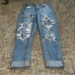American Eagle  outfitters highest rise distressed mom jean size 6 long Photo 1