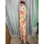 maxi dress floral flower power boho orange purple Photo 9