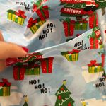 Wear For Care V Neck Scrub Top Holiday Christmas Print Photo 3