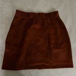 Shinestar  Rich Brown Lace-Up Mini Skirt Photo 2