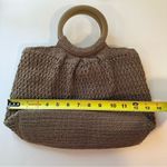 Liz Claiborne  Vintage Macrame Boho Hippie Staple Crochet Tote Handbag Purse Photo 2