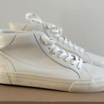 Madewell Sidewalk High-Top Sneakers in Pale Parchment, Size 10 Photo 1