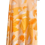 Nine West  Orange‎ Floral Midi Skirt Size Small Photo 0