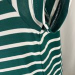 She & Sky Women's Striped Maxi Dress Green White Casual Summer Size L Photo 3