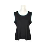 Misook Knit Tank Top Size Large Sleeveless Black Corpcore Travel Work Casual Photo 6
