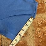 Princess Polly  classic crop organic cotton & elastane Blue Ribbed Top tshirt Photo 7