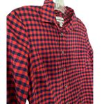 J.Crew  Women's Crinkle‎ Boy Shirt in Red Check - 00 EUC Photo 8