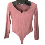 PINK - Victoria's Secret Victoria's Secret PINK Long Sleeve Bodysuit Photo 1