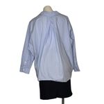ZARA  Light Blue Button Up Shirt Tapered Bottom Womens Size Small Photo 1
