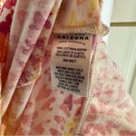 Arizona Jeans Arizona Jean Company Pattern Block Neck Tie Mini Dress Small Orange Photo 4