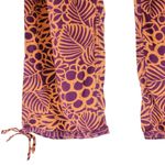 Sundance  Orange Purple Floral Abstract Print Pull on Pants Coastal Lagenlook M Photo 3