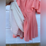 Amanda Uprichard  Delilah coral  Off Shoulder Silk Dress medium Photo 7
