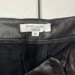 Ronny Kobo Wide Leg Cargo Pants faux leather black size 10 Photo 3