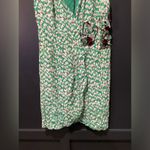 Moulinette Soeurs  Short Sleeve Silk Tulip Floral Print Faux Wrap Mini Dress 12 Photo 14