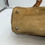 Coach VintageSuede Leather Satchel Bag Tan Brown Buckle Flap Closure Photo 11