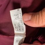 American Apparel Asymmetrical Velvet Dress in Deep Burgundy Photo 7