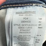 Good American Good Curve Straight Leg Jeans Indigo Size 8 29 Button Fly Denim Photo 7