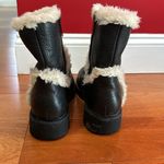 Aquatalia  Jillian Tumbled Calf Faux Fur Leather Zipper Casual Dress Boots size 9 Photo 1