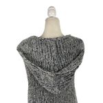 Mia & Tess Sleeveless Longline Open Hoody Cardigan Vest Sweater in Brushed Yarn Gray Size L Photo 9