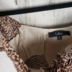 Lulus NWT Fiercely In Love Leopard Print Tie Front Crop Top Women's Size Small Photo 9