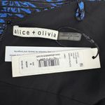 Alice + Olivia Christina Hi‑Lo Dress Size 6 Winter Palace Cowl Neck blue black Photo 8