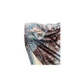 Pretty Little Thing Blue Snake Print Slinky Zip Front Collar Bodycon Dress Size 4 Photo 7