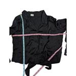 Wilfred Aritzia  tie-front satin crop top blouse Medium Photo 2