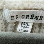 EN CREME Cream Bobble Knit Cardigan Sweater Puffy Sleeve Oversized M L Size M Photo 1