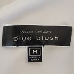 Blue Blush  White Ruffled Halter Romper Size Medium White Short Romper Photo 5