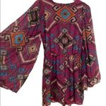 Southwestern Motif Wide Bell Sleeve Romper Size Small Photo 2