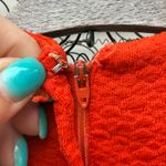 VTG 60s 70s Fashionmaker Orange Double Knit Polyester Textured Sheath Dress Size L Photo 3