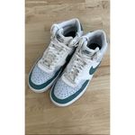 Nike White/Green Court Vision Mid Men's Sneakers High-Top Shoes - Size 7.5 Photo 1