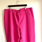 Old Navy  Womens Dressy Pants Hot Pink Full Length Wide Leg Pleated Size 3X Photo 3