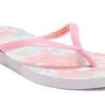 Abound  Nordstrom Leyo Flip Flops in Pink Powder Stripe Dye New Photo 0