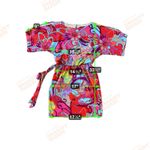 Trina Turk  Women's Tropical Mini Dress Belted Small Kimono Sleeve Resort Color Photo 7