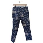 Ralph Lauren Lauren Jeans Women’s 10 Blue Floral Modern Straight Ankle Vintage Photo 1