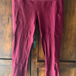 Lululemon  athletica Burgundy Leggings 8 Photo 0