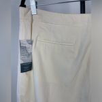 Coldwater Creek  Ivory‎ Silk Linen Blend Cypress Fit Wide Leg Cuffed Pants Photo 7