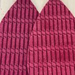 Nickel & Suede Women’s Leather Textured‎ Large Teardrop Earrings Pink Photo 2