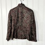 Le Suit VTG  Blazer Women Size 8 Paisley Brown Button Collared Rustic Photo 3